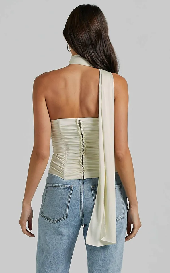 Showpo Lioness 8211 Island Bodice Top In CORNSILK Women Tops