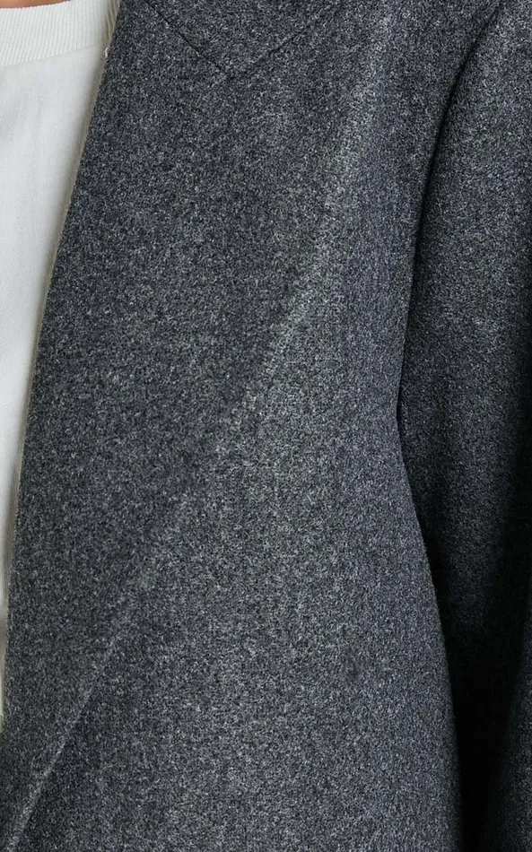 Showpo Lioness 8211 Olsen Coat In Grey Marle Women Jackets and Coats