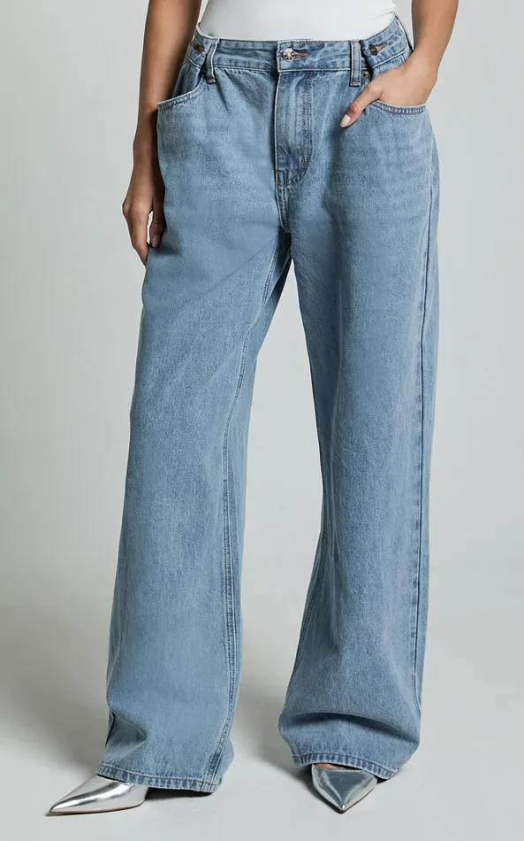 Showpo Lioness 8211 Shes All That Jeans In Washed Blue Women Denim