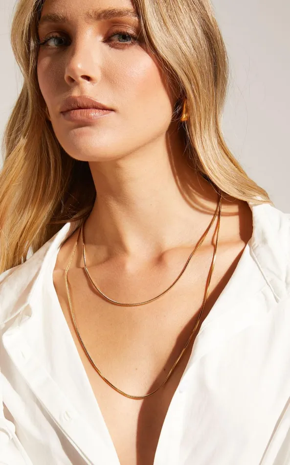 Showpo Louis Layered Thin Chain Necklace In Gold Women Necklaces