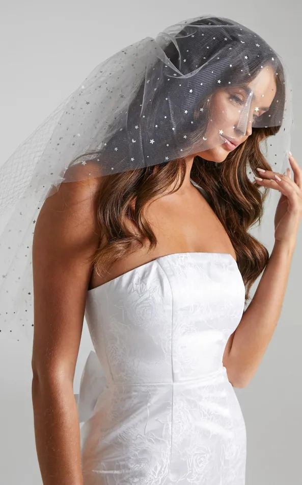 Showpo Lovely Veil In White Women Hair