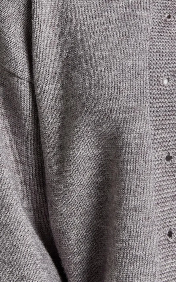 Showpo Lucille Cardigan 8211 Button Through Scoop Neck Knit Cardigan In Grey Women Knitwear