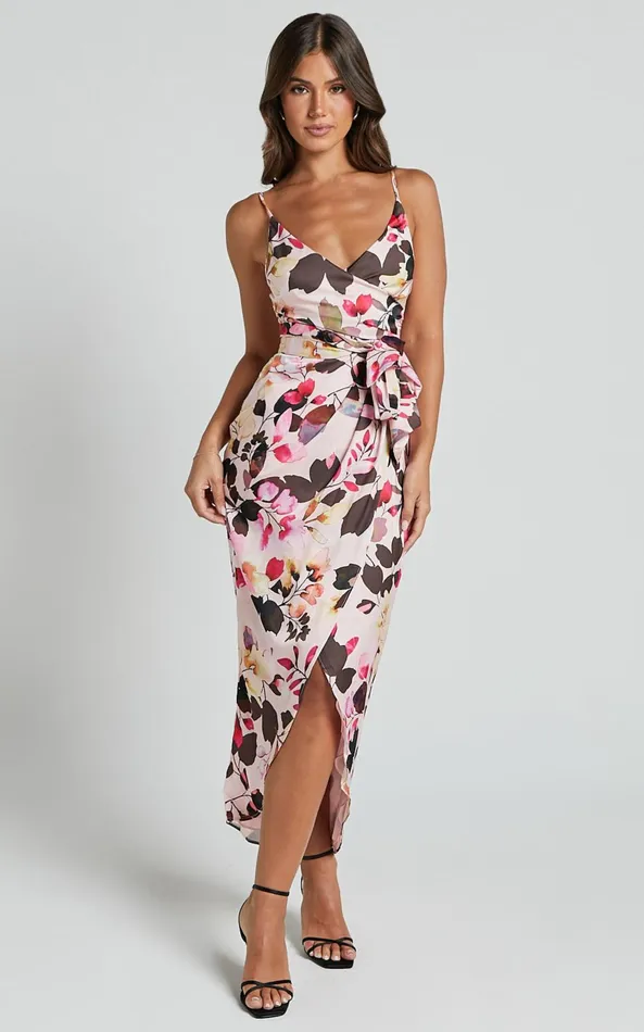 Showpo Maddison Midi Dress 8211 Strappy Wrap Dress In Rosalind Print Women Dresses Showpo Maddison Midi Dress 8211 Strappy Wrap Dress In Rosalind Print Women Dresses