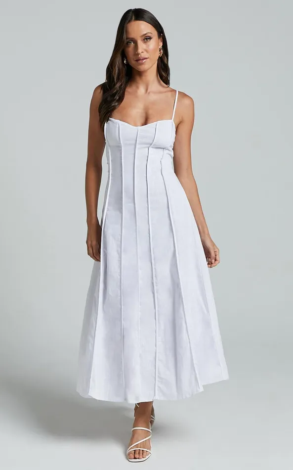 Showpo Maiyhen Midi Dress 8211 Strappy Sweetheart Neck A Line Dress In White Women Dresses Showpo Maiyhen Midi Dress 8211 Strappy Sweetheart Neck A Line Dress In White Women Dresses