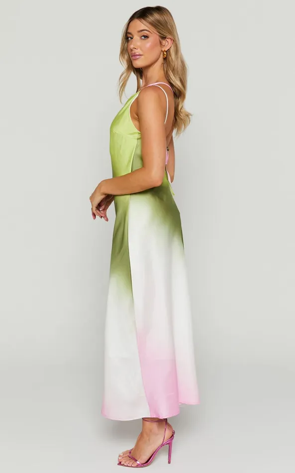 Showpo Marnie Midi Dress 8211 One Shoulder Dress In OMBRE Women Dresses