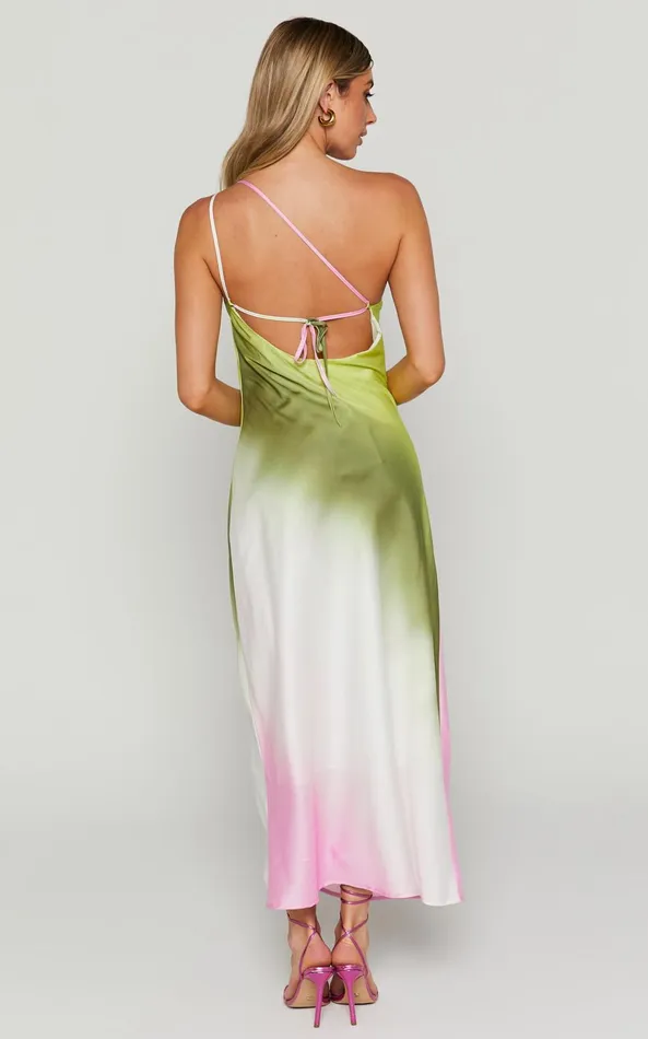Showpo Marnie Midi Dress 8211 One Shoulder Dress In OMBRE Women Dresses