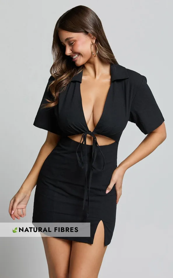 Showpo Marsha Mini Dress 8211 Cut Out Short Sleeve Dress In Black Women Curve Clothes Showpo Marsha Mini Dress 8211 Cut Out Short Sleeve Dress In Black Women Curve Clothes