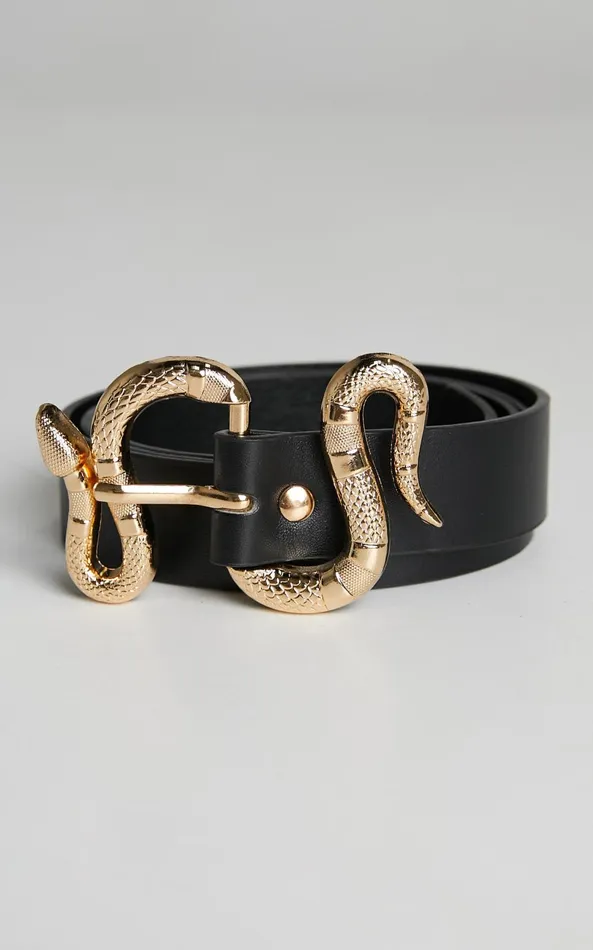 Showpo McKinna Belt In Black Women Belts