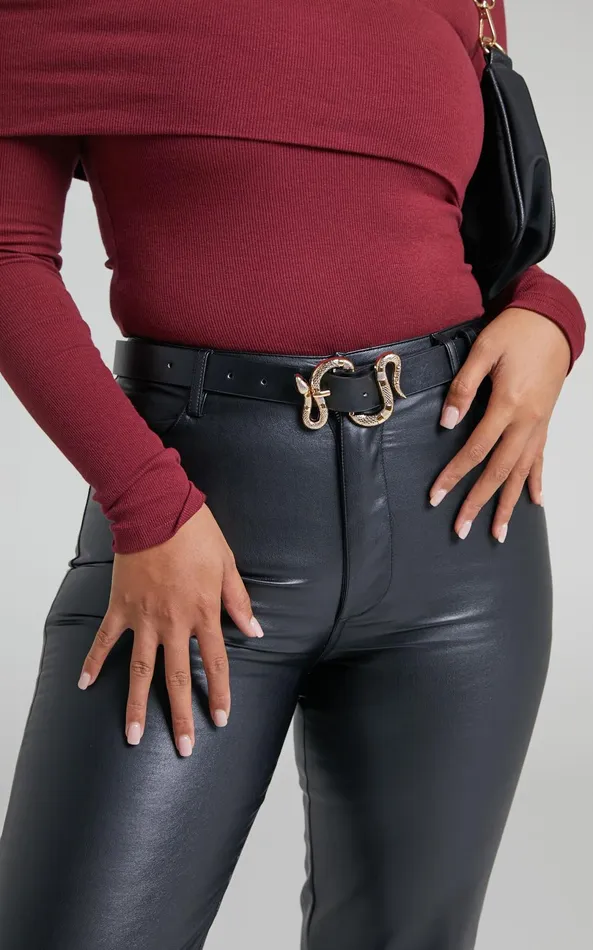 Showpo McKinna Belt In Black Women Belts