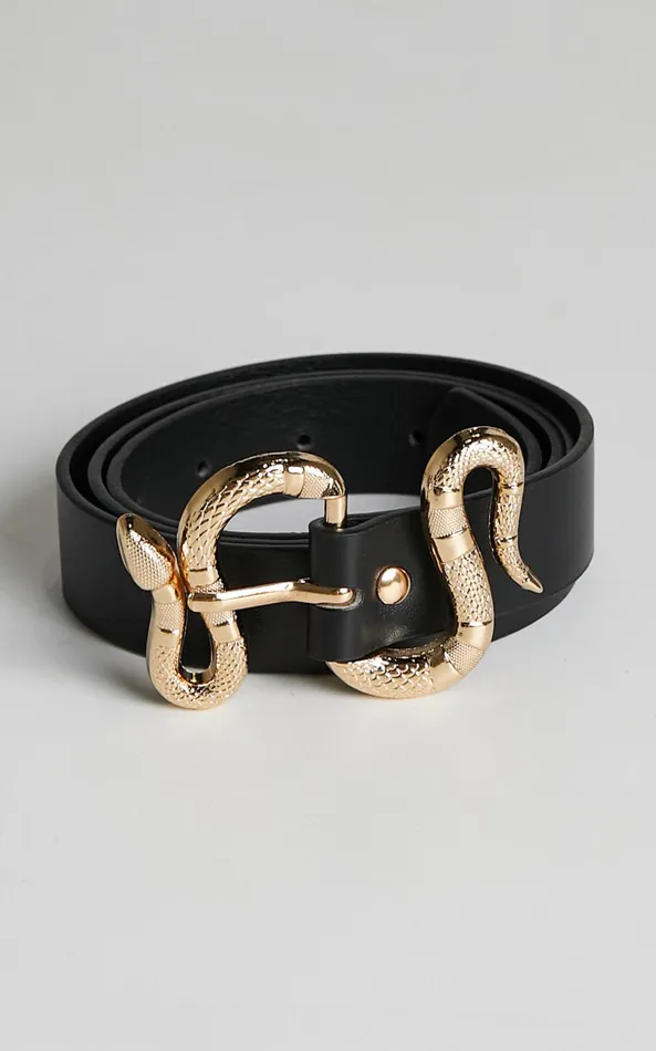 Showpo McKinna Belt In Black Women Belts