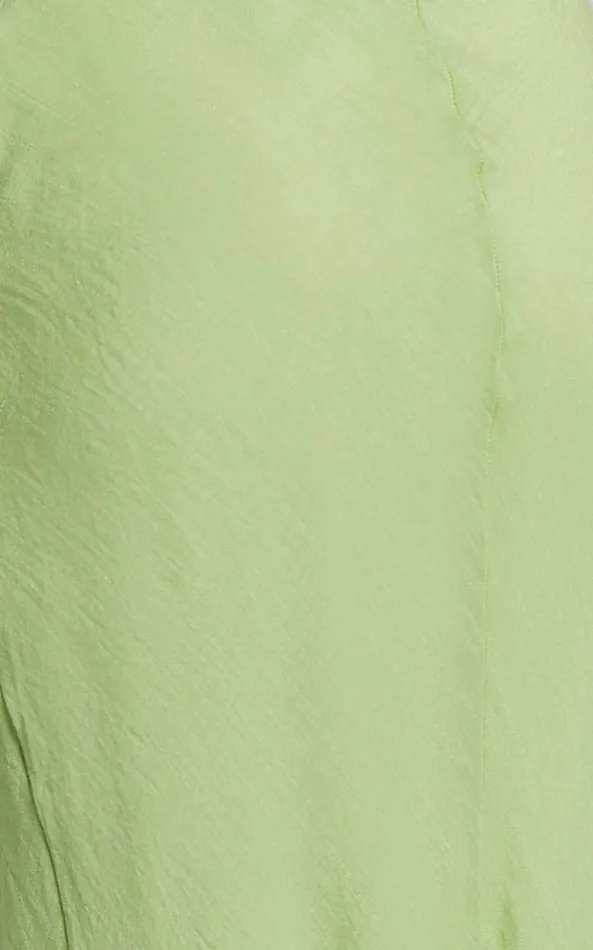 Showpo Micheella Maxi Dress 8211 Ruched Bust Sleeveless Slip Dress In Lime Women Dresses