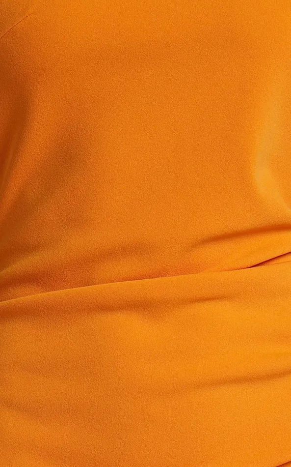 Showpo Monette Midi Dress 8211 One Shoulder Straight Dress In Orange Women Dresses Showpo Monette Midi Dress 8211 One Shoulder Straight Dress In Orange Women Dresses