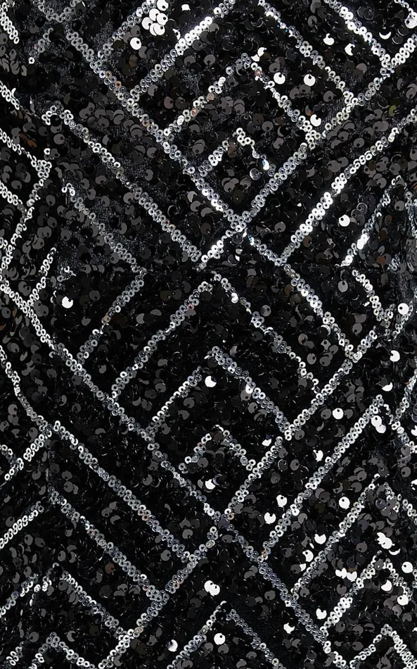 Showpo Nahla Mini Dress 8211 Diamond Sequin Cami Dress In Black Women Dresses