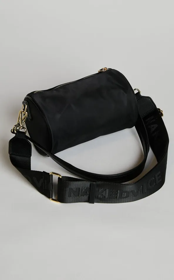 Showpo Nakedvice 8211 The Cali In Black Gold Women Bags