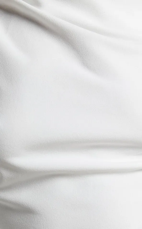 Showpo Nalfie Top 8211 Asymmetrical Top In White Women Curve Clothes