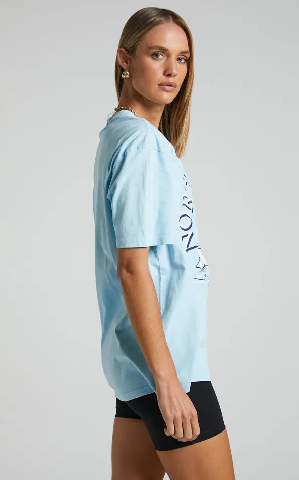 Showpo NCAA 8211 North Carolina Champions Athletics Tee In Sky Blue Women Tops
