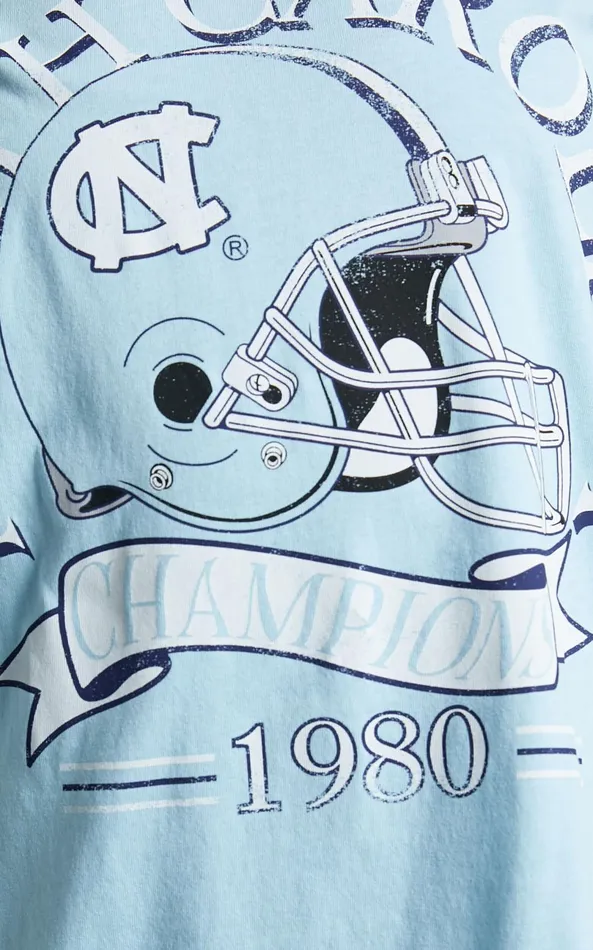 Showpo NCAA 8211 North Carolina Champions Athletics Tee In Sky Blue Women Tops
