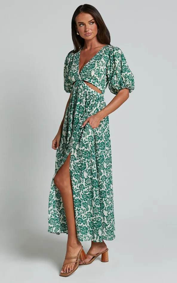 Showpo Nelli Midi Dress 8211 Short Sleeve Cut Out Dress In Green Silhouette Women Dresses Showpo Nelli Midi Dress 8211 Short Sleeve Cut Out Dress In Green Silhouette Women Dresses