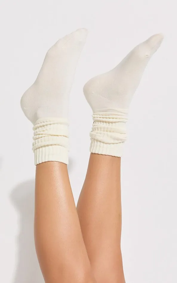 Showpo Nikki Socks 8211 Thick Calf Length Socks In White Women Socks and Tights