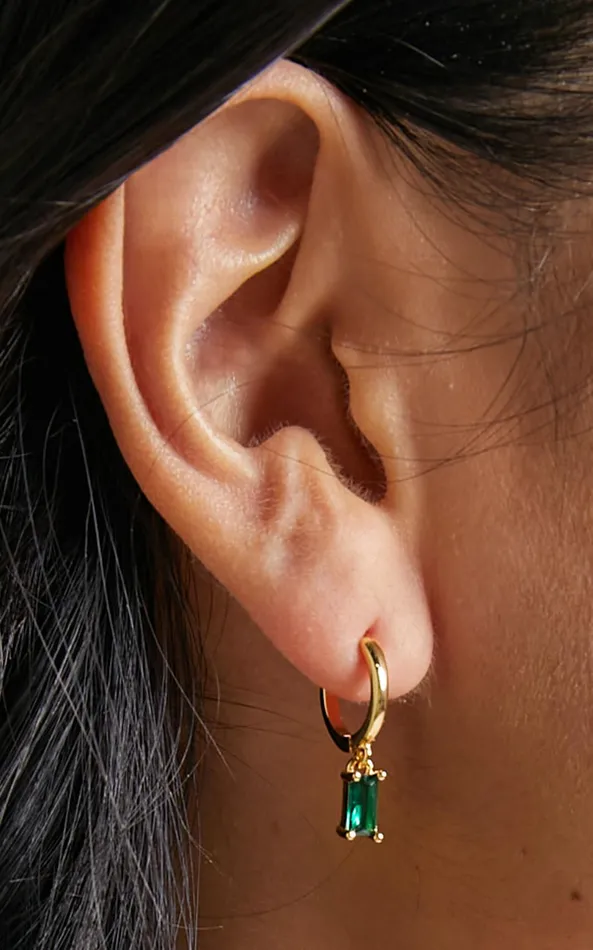 Showpo Noni Drop Earrings In GoldGreen Women Earrings