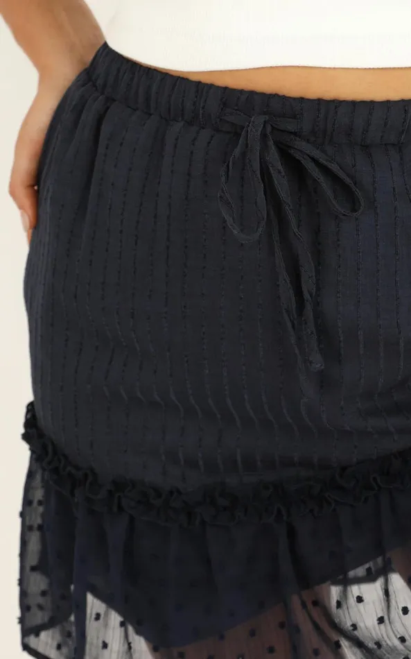 Showpo Open Options Skirt In Navy Women Skirts