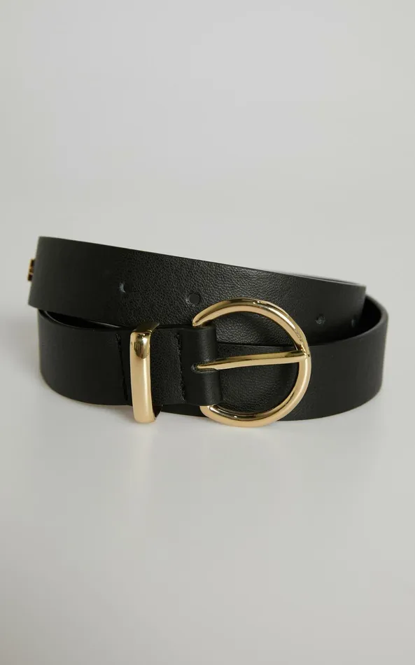 Showpo Peta And Jain 8211 Kori Belt In Black Gold Women Belts