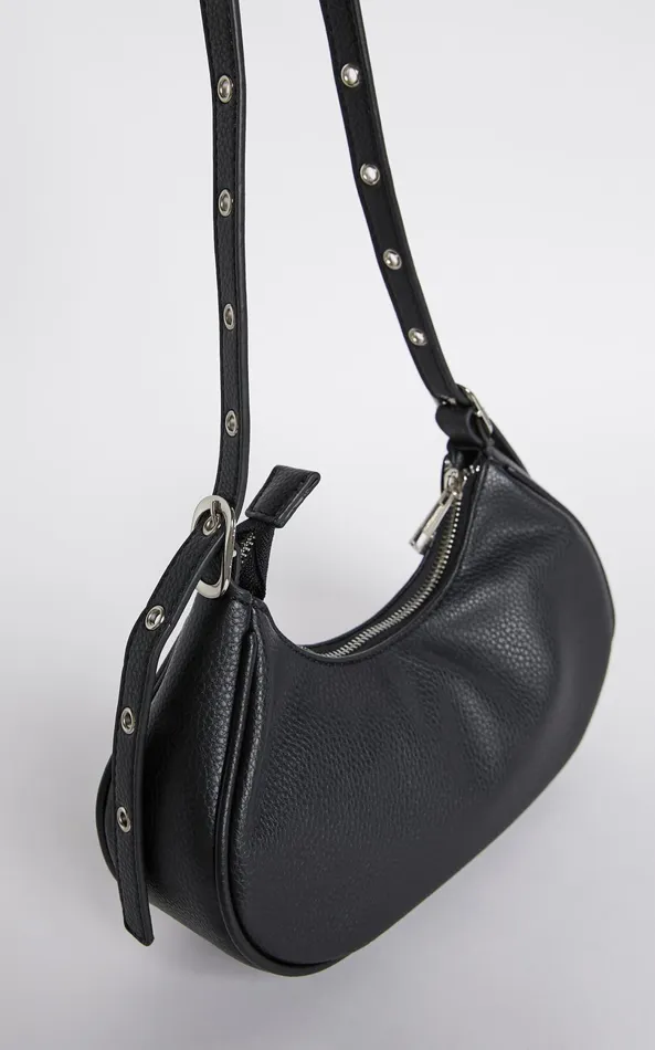 Showpo Peta And Jain 8211 Moto Bag In Black Pebble Silver Women Bags