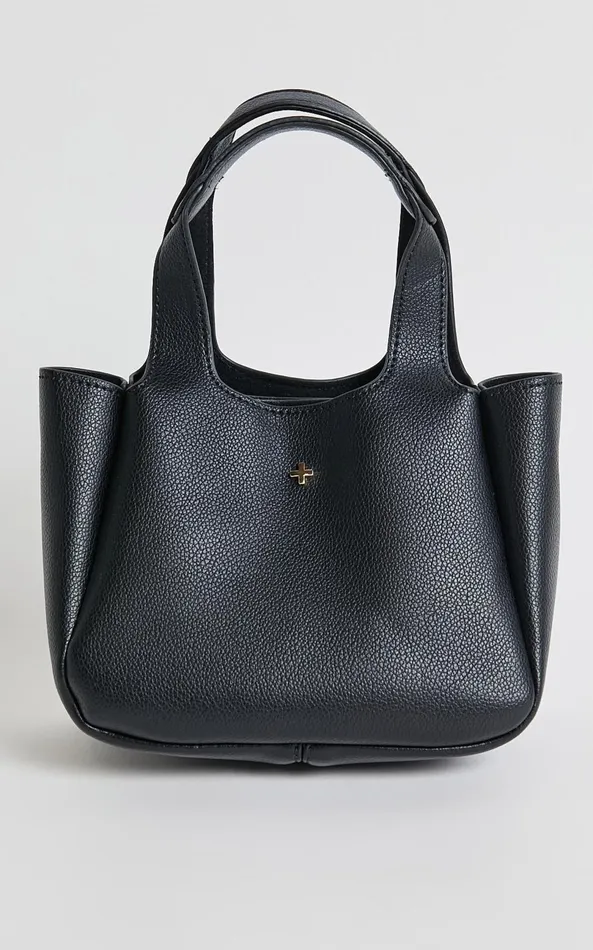 Showpo Peta And Jain 8211 Tahli Bag In Black PUGold Women Bags