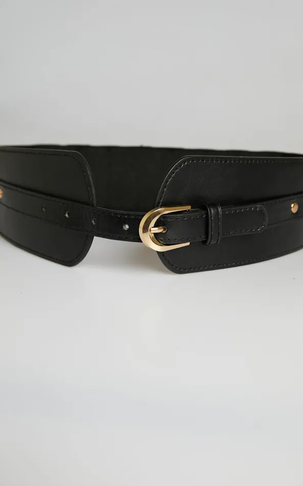 Showpo Prisha Belt In Black Women Belts
