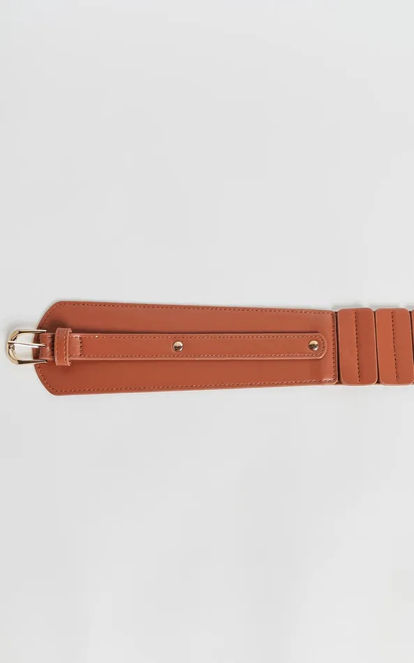 Showpo Prisha Belt In Tan Women Belts