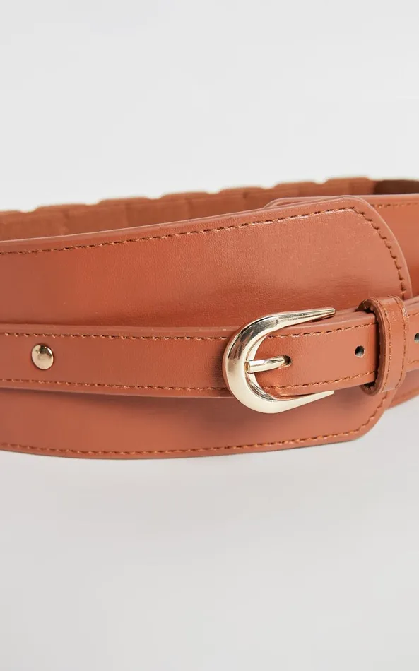 Showpo Prisha Belt In Tan Women Belts