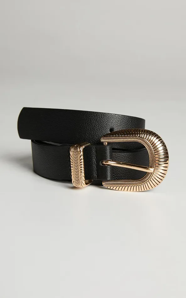 Showpo Ramona Belt In Black Women Belts