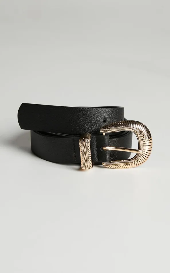 Showpo Ramona Belt In Black Women Belts