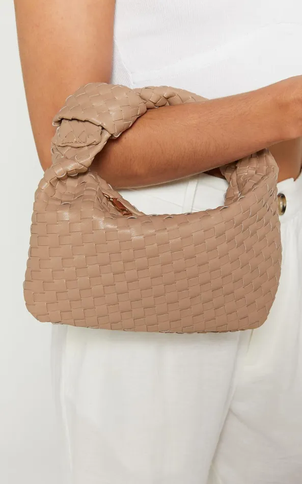 Showpo Reesley Knot Handle Bag In Beige Women Bags