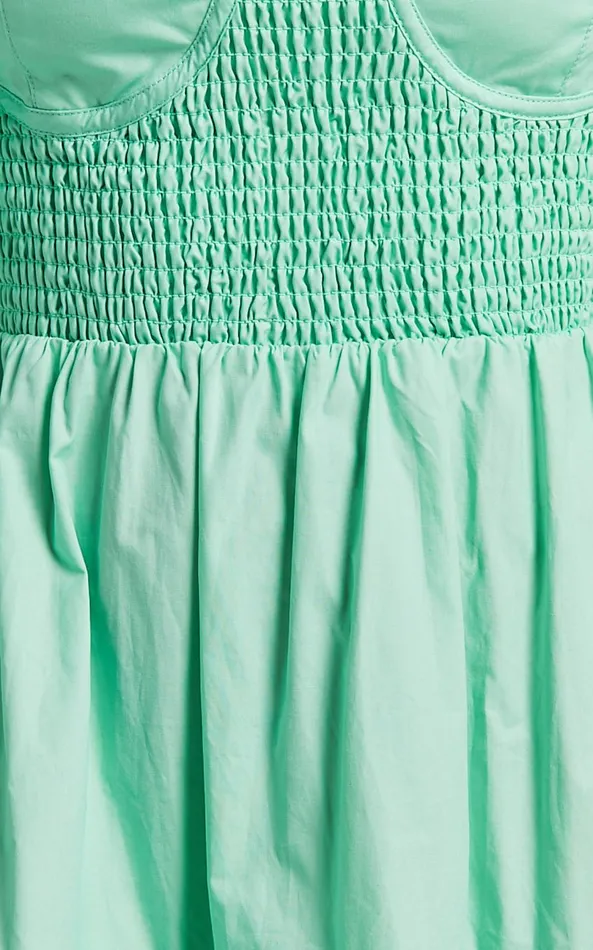 Showpo Rhiza Mini Dress 8211 Sweetheart Puff Sleeve Flare Dress In Mint Women Dresses