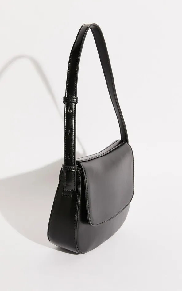 Showpo Rio Bag 8211 PU Adjustable Strap Bag In Black Women Bags