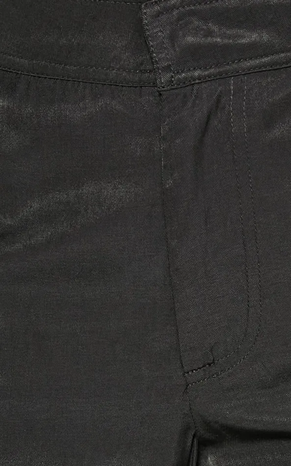 Showpo Robbie Pants 8211 High Waisted Cuffed Ankle Cargo Pants In Black Women Curve Clothes