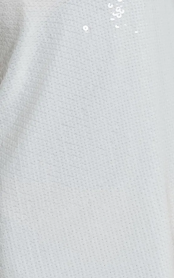 Showpo Rosa Midi Dress 8211 Low Back Sequin Dress In White Women Dresses