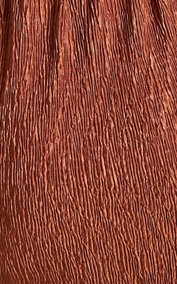 Showpo Rosamund Mini Skirt 8211 Crinkle Skirt In Clay Women Skirts