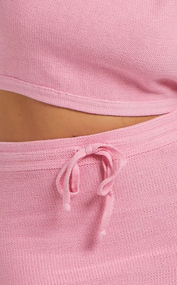 Showpo Rue Stiic 8211 Elina Knit Top In Pink Women Knitwear