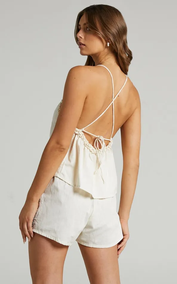 Showpo Rue Stiic 8211 Lucia Short In Pearl White Women Shorts