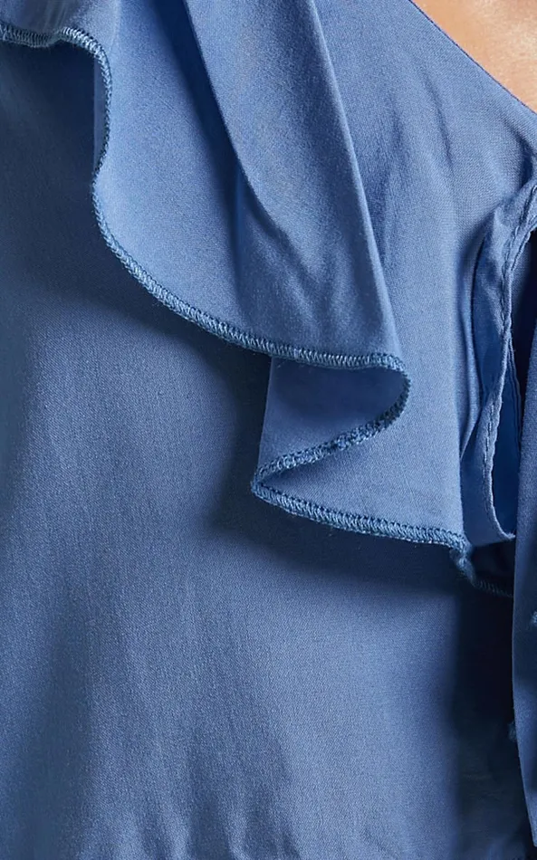 Showpo Rumina Top 8211 Long Sleeve Top In Blue Women Tops Showpo Rumina Top 8211 Long Sleeve Top In Blue Women Tops