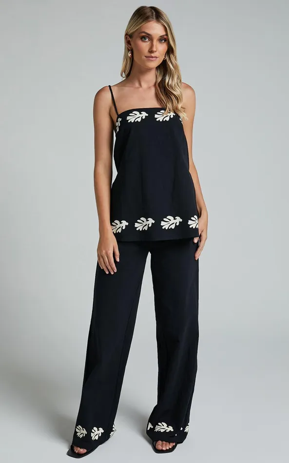 Showpo Runaway The Label 8211 Amalia Pant In BlackSand Women Pants
