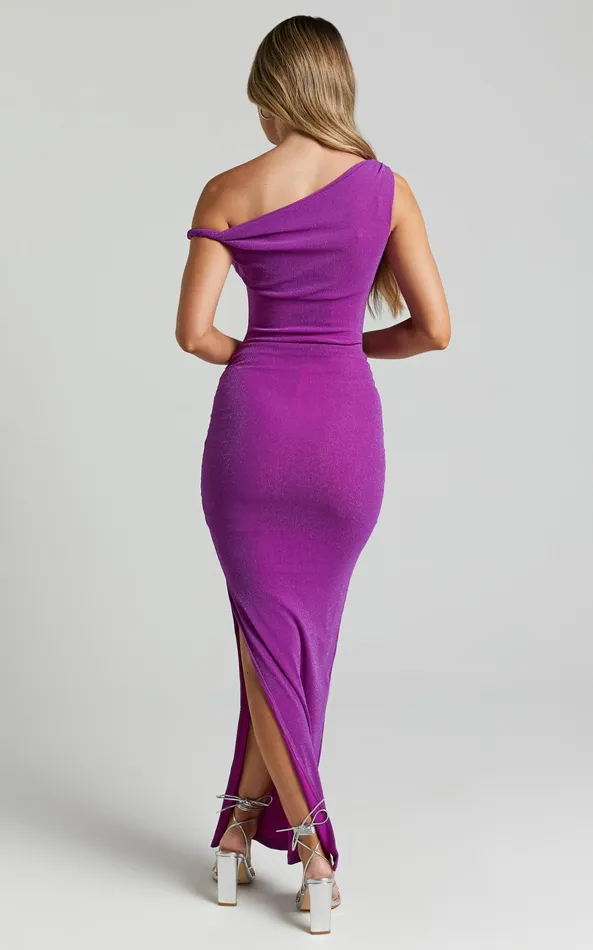 Showpo Runaway The Label 8211 Chyna Midi Dress In Purple Women Dresses