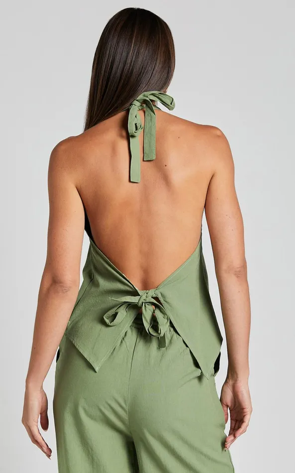 Showpo Runaway The Label 8211 Florent Vest In Khaki Women Tops