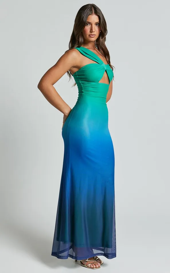 Showpo Runaway The Label 8211 Kyree Maxi Dress In Marine Ombre Women Dresses