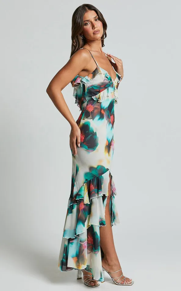 Showpo Runaway The Label 8211 Namari Maxi Dress In CAMILA PRINT Women Dresses