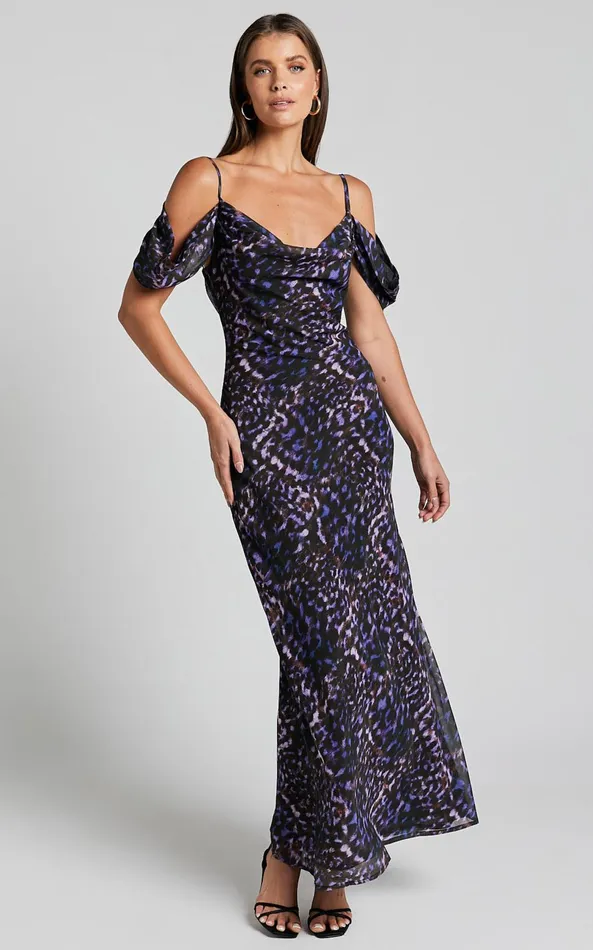 Showpo Runaway The Label 8211 Oxana Slip Dress In Iris Oxana Women Dresses