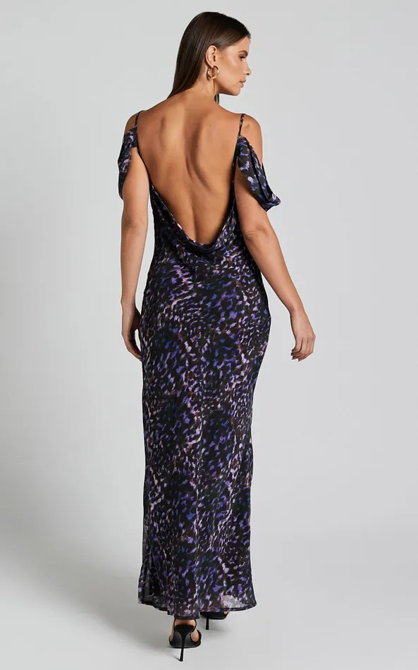Showpo Runaway The Label 8211 Oxana Slip Dress In Iris Oxana Women Dresses