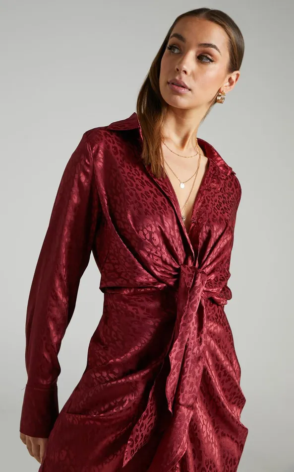 Showpo Runaway The Label 8211 Ruby Rose Dress In Cherry Women Dresses